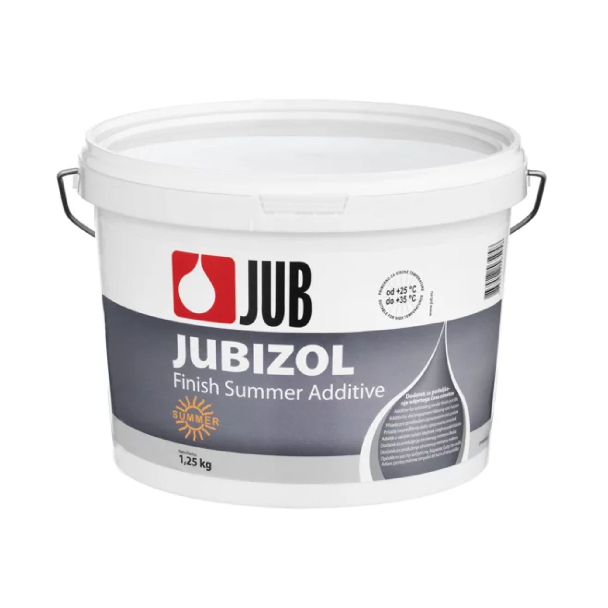 JUB JUBIZOL Finish Summer Additive letní přísada pro prodloužení doby tvrdnutí omítek 1,25 kg