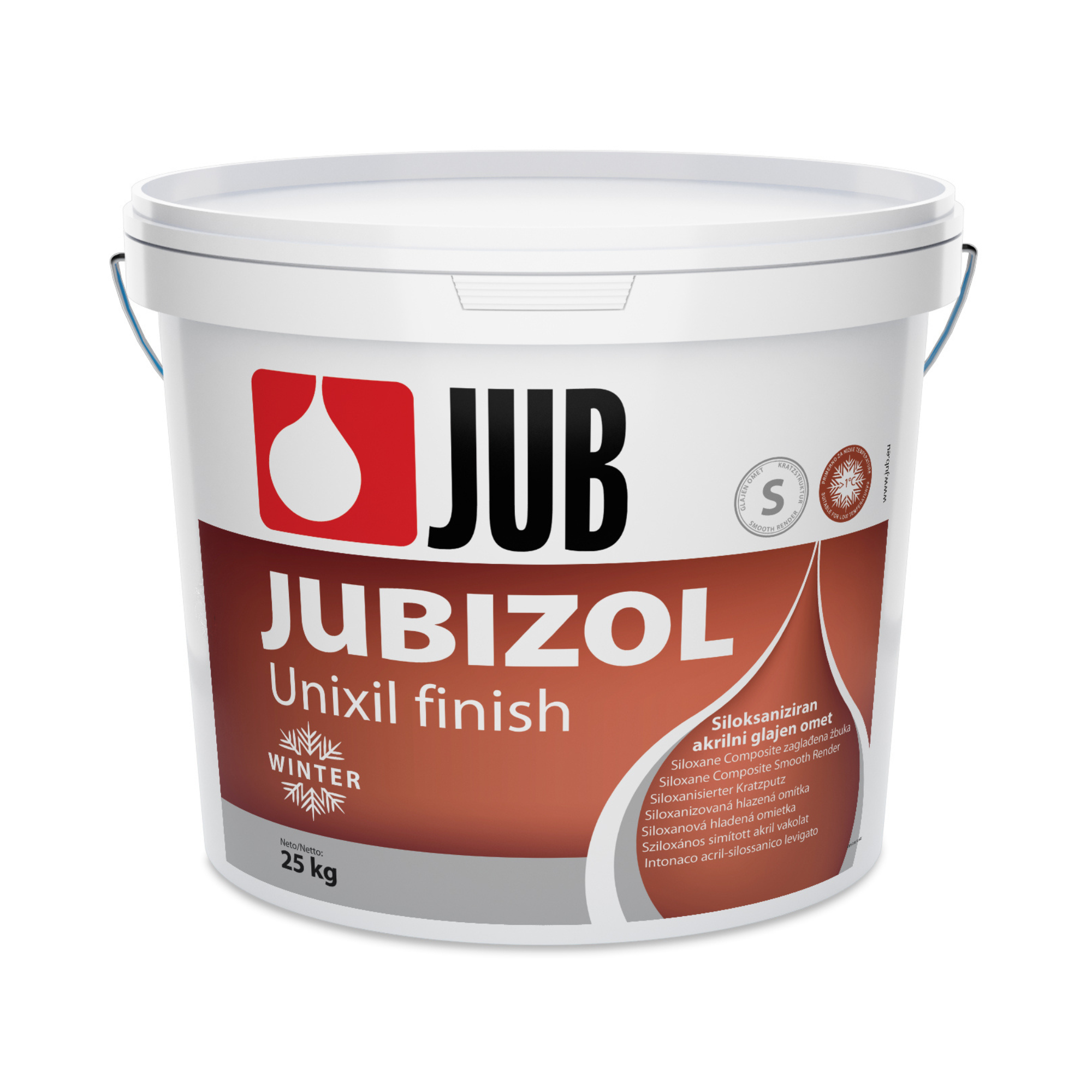 JUB JUBIZOL Unixil finish WINTER S siloxanová akrylátová hlazená omítka 1,5 mm