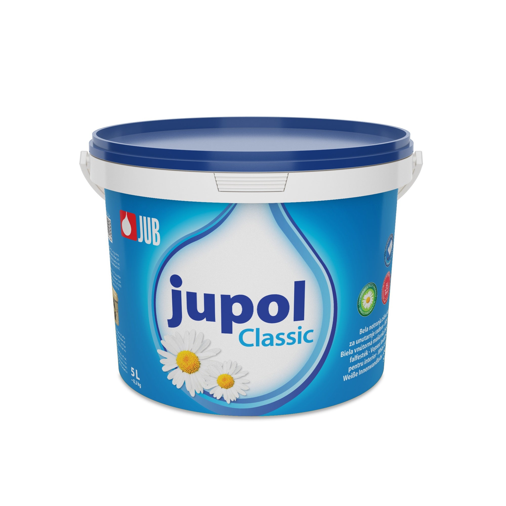 JUB JUPOL Classic bílá vnitřní malířská barva 5 l