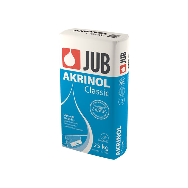 JUB AKRINOL Classic stavební lepidlo na keramické obklady, dlažby a pórobetón 25 kg