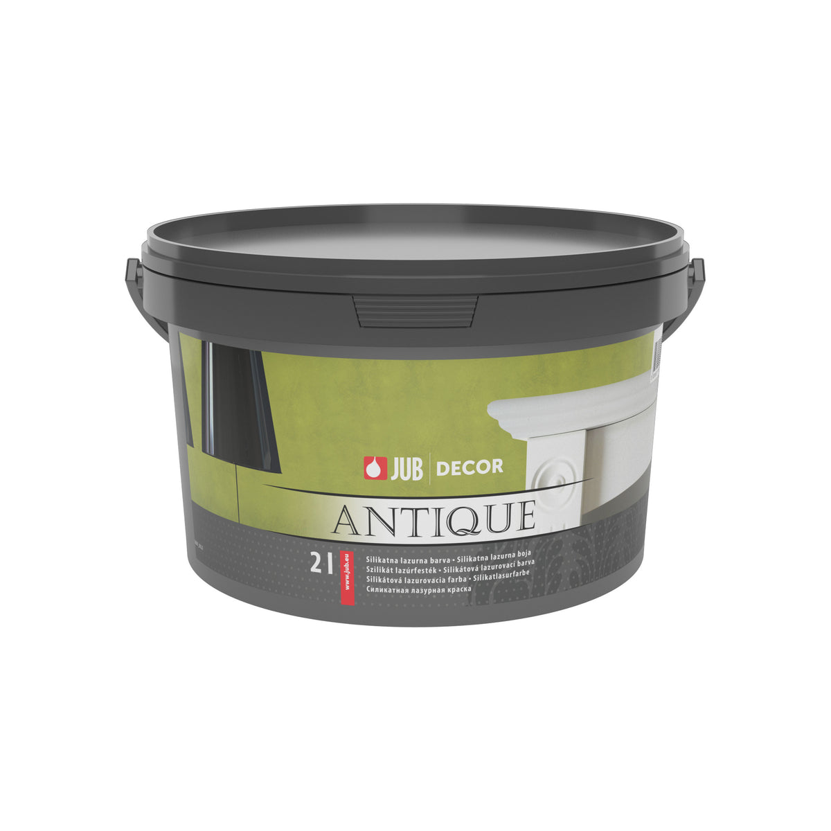 JUB DECOR Antique bílá malířská lazurovací barva na zeď 2 l