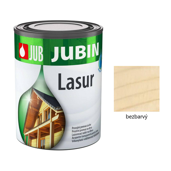JUB JUBIN Lasur silnovrstvá vodou ředitelná lazura na dřevo - bezbarvý
