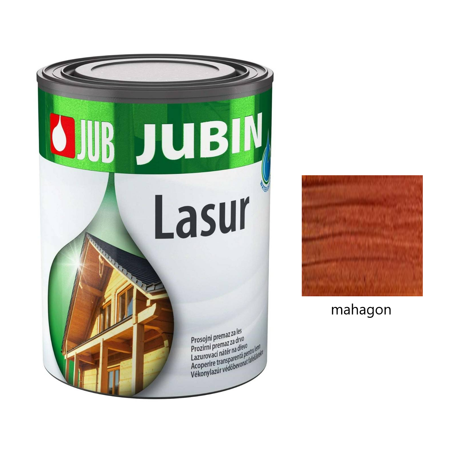 JUB JUBIN Lasur silnovrstvá lazura na dřevo - eben