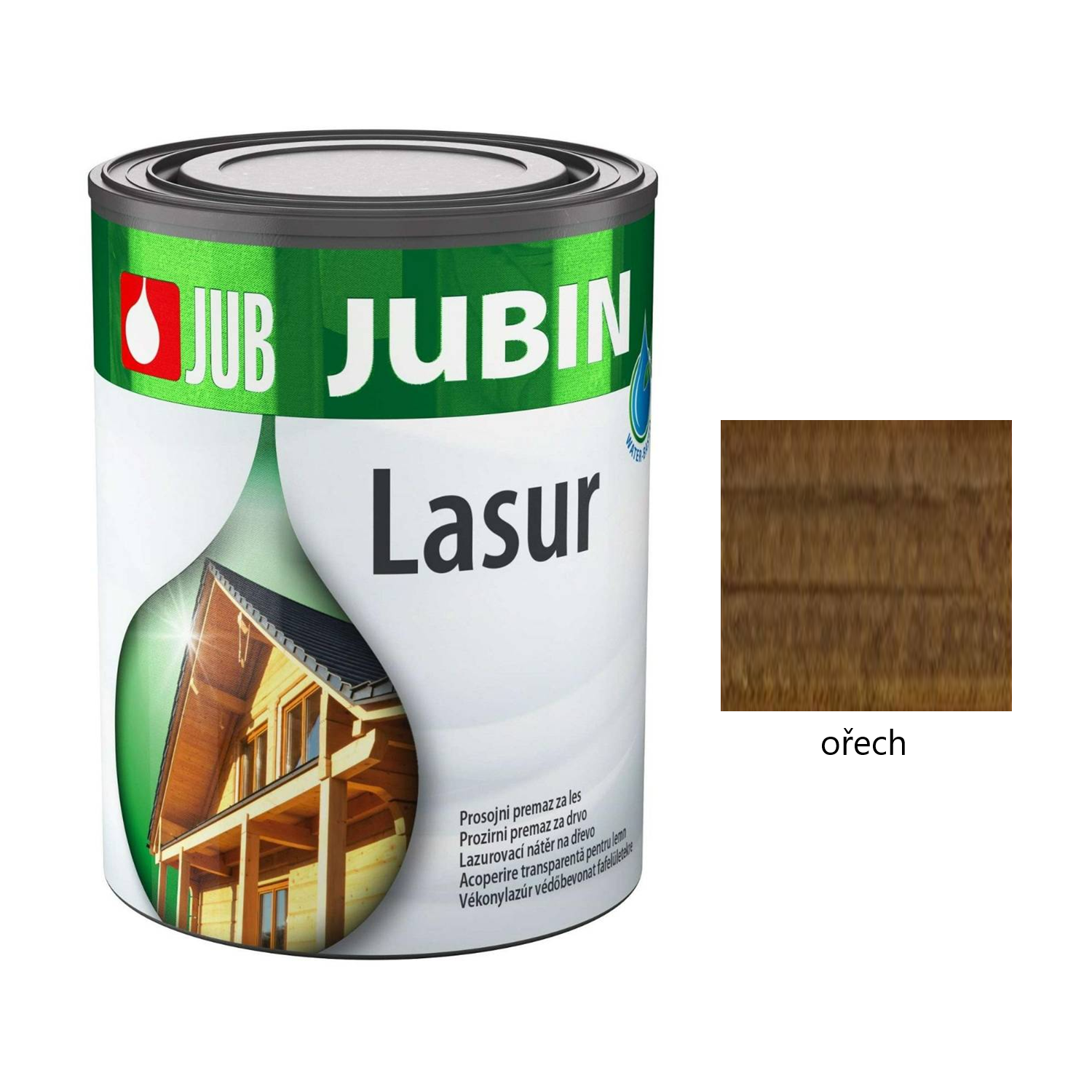 JUB JUBIN Lasur silnovrstvá lazura na dřevo - teak