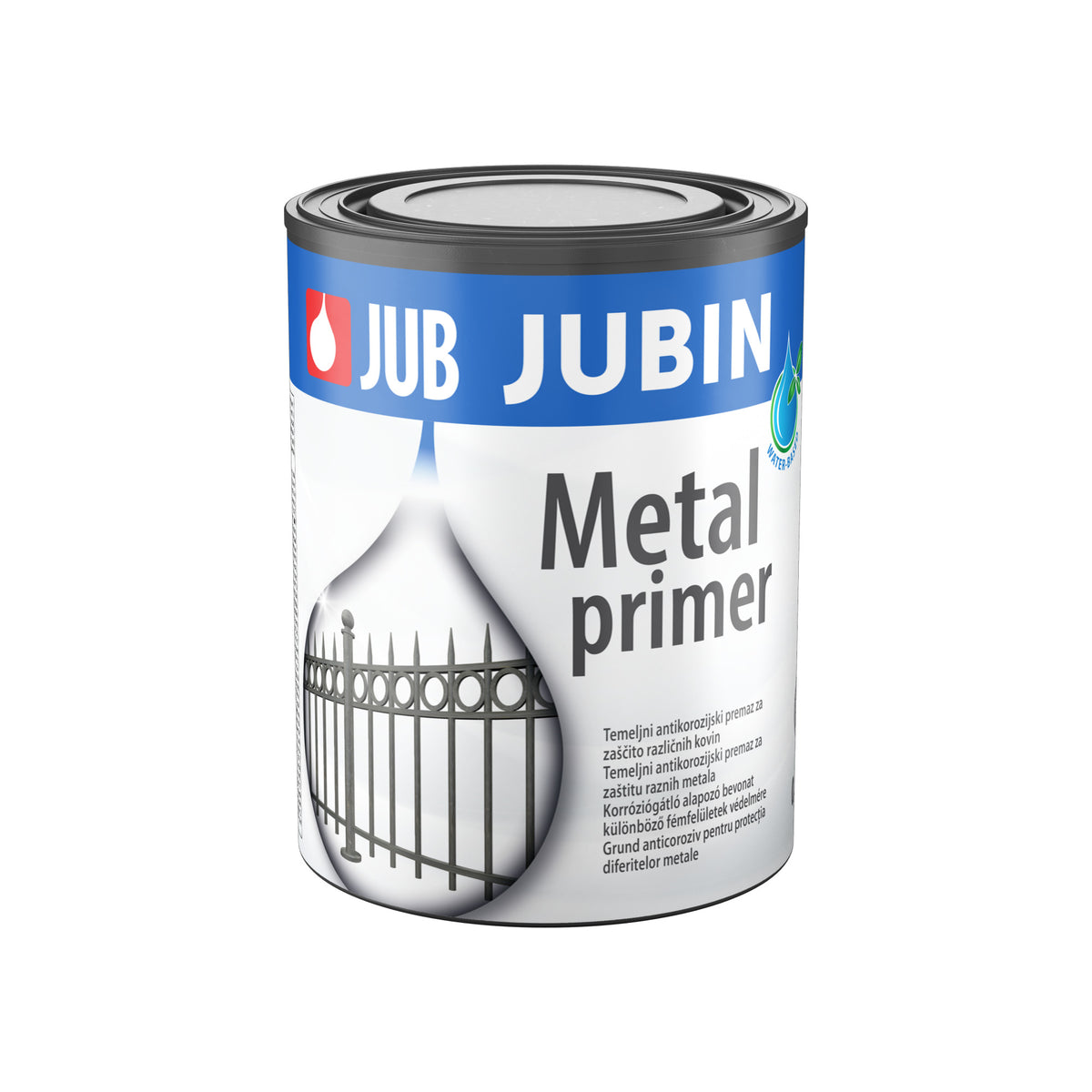 JUB JUBIN Metal primer základní rychleschnoucí antikorozní barva na železo a barevné kovy 0,65 l