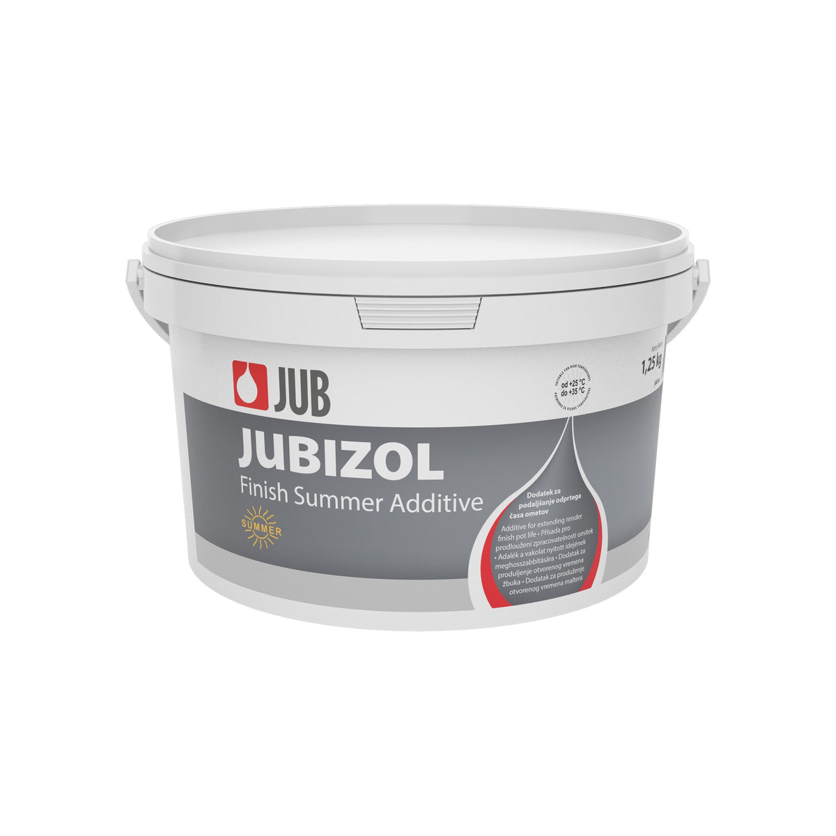 JUB JUBIZOL Finish Summer Additive letní přísada pro prodloužení doby tvrdnutí omítek 1,25 kg