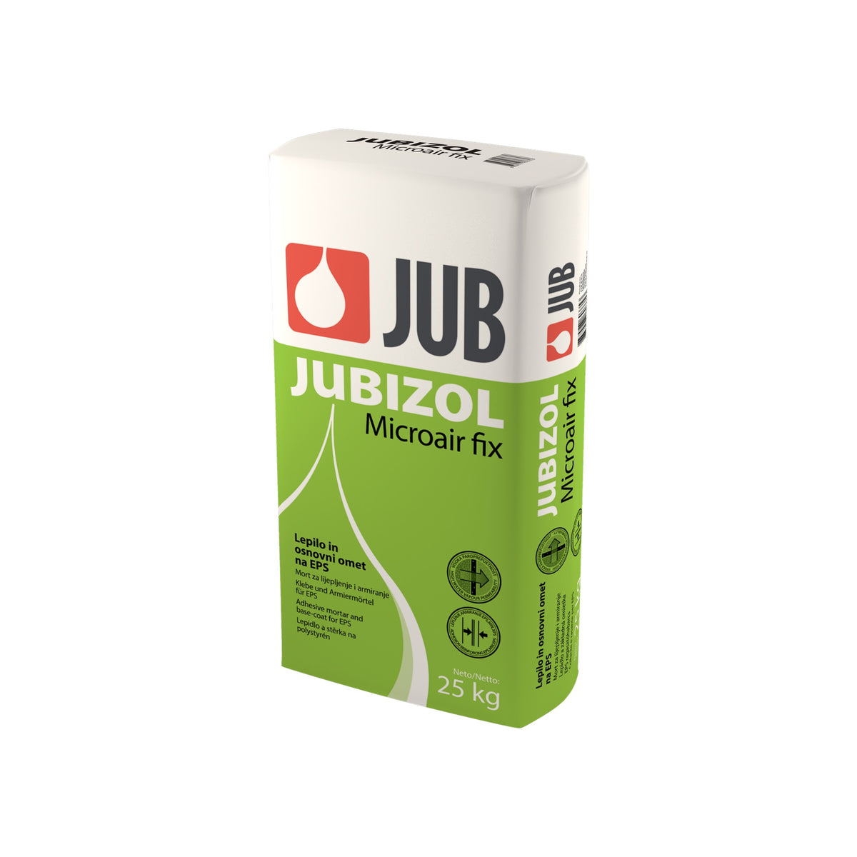 JUB JUBIZOL Microair fix cementové lepidlo a základní omítka na polystyren 25 kg