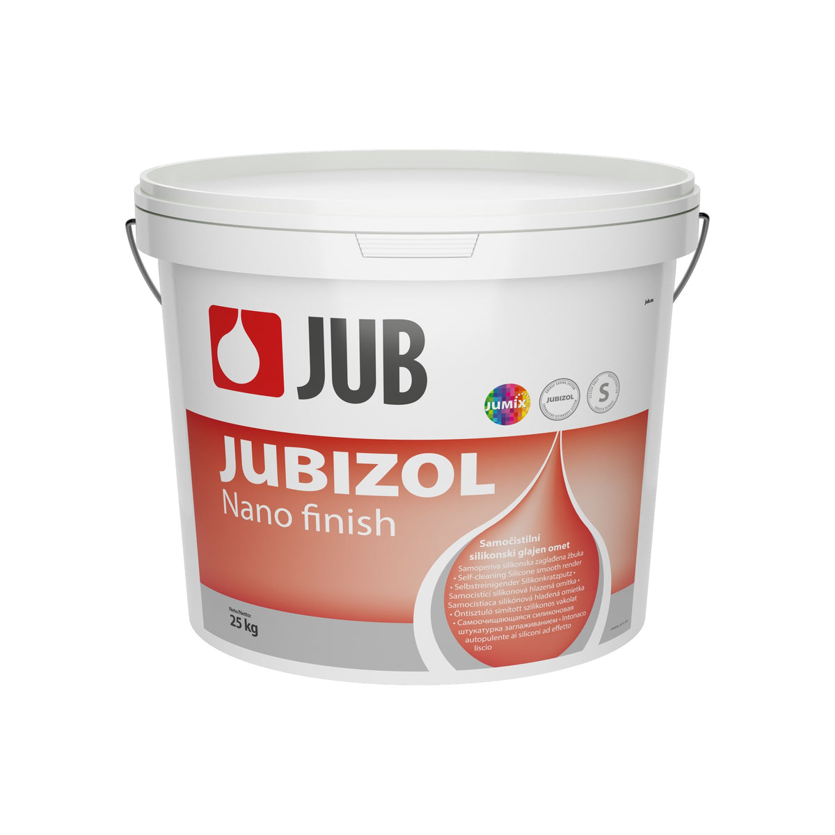 JUB JUBIZOL Nano finish S samočistící silikonová hlazená omítka 25 kg
