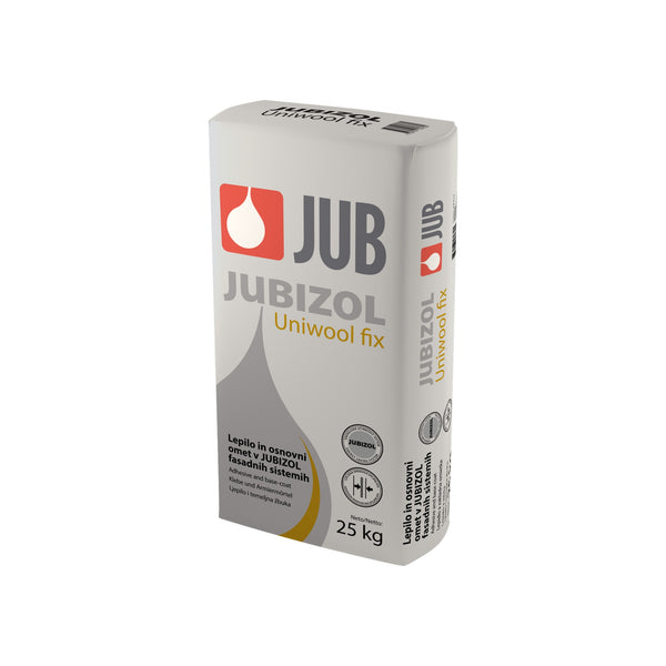 JUB JUBIZOL Uniwool fix lepidlo a základní omítka na polystyren a minerální vatu 25 kg