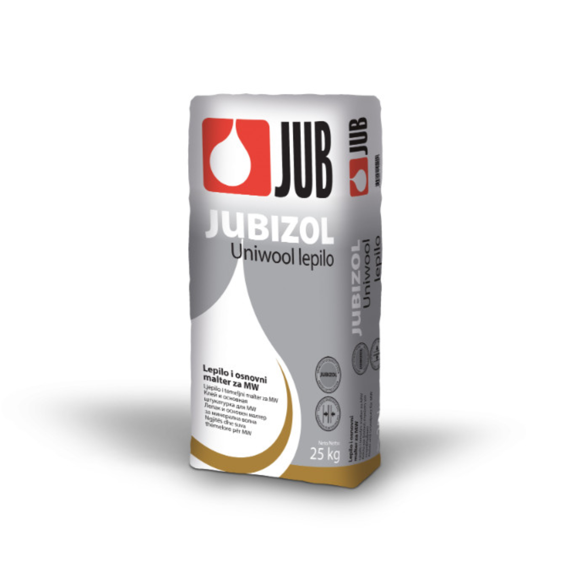 JUB JUBIZOL Uniwool fix lepidlo a základní omítka na polystyren a minerální vatu 25 kg
