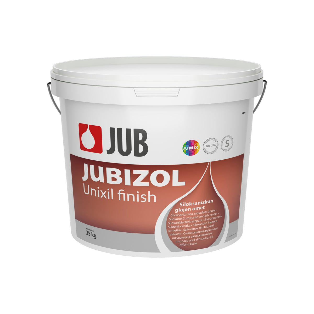JUB JUBIZOL Unixil finish S siloxanová akrylátová hlazená omítka 25 kg