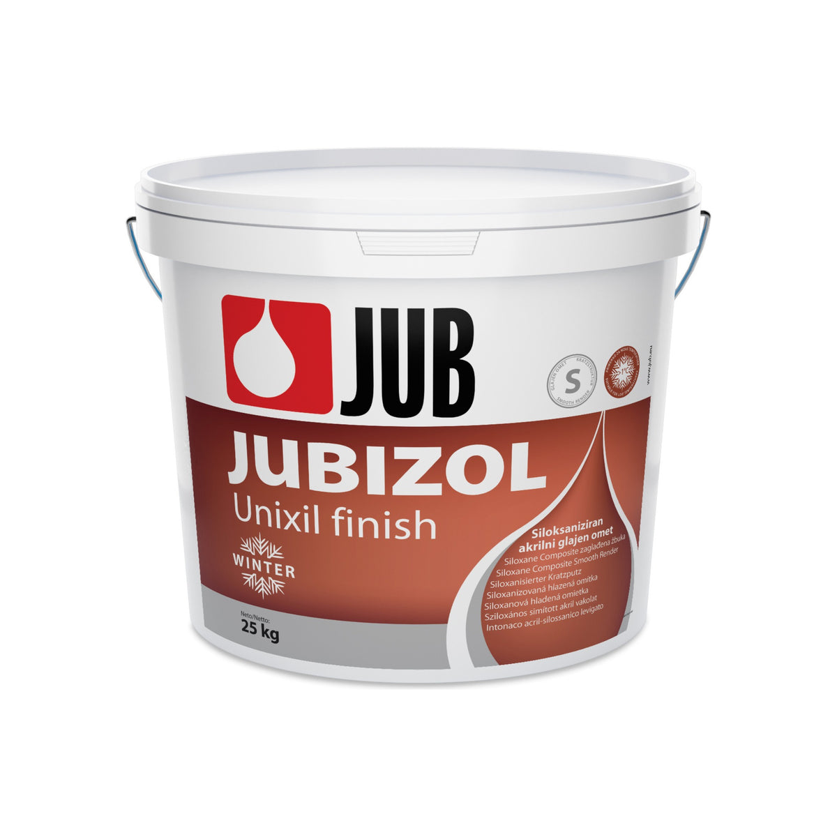 JUB JUBIZOL Unixil finish WINTER S siloxanová akrylátová hlazená omítka 25 kg