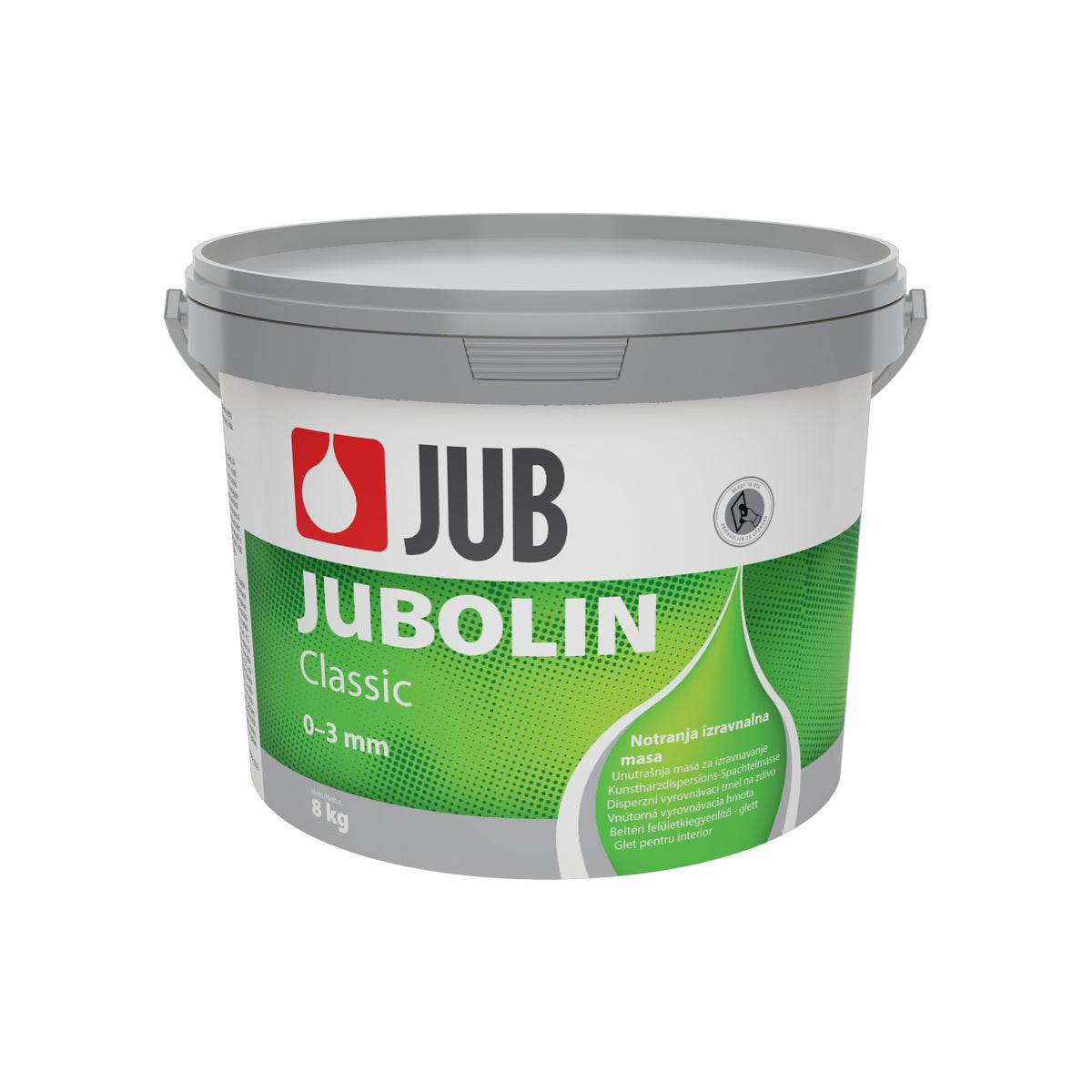 JUB JUBOLIN Classic bílý stěrkový tmel na zeď 8 kg