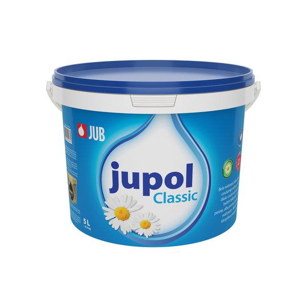 JUB JUPOL Classic bílá interiérová malířská barva na zeď 5 l