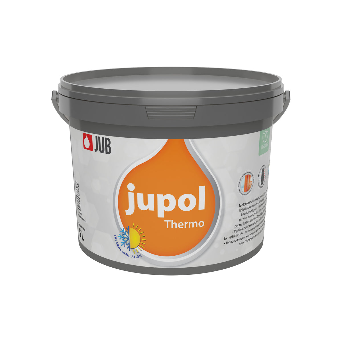JUB JUPOL Thermo bílá tepelně izolační interiérová malířská barva na zeď 5 l