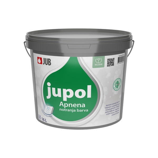 JUB JUPOL bílá vápenná interiérová malířská barva na zeď 16 l