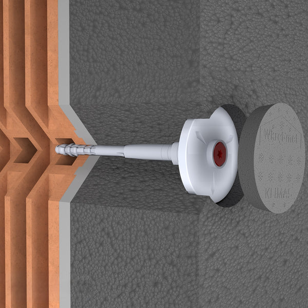 KLIMAS Wkret-met EDKSG polystyrenová zátka šedá pro hmoždinky ECO-DRIVE a DRIVE Ø62 mm