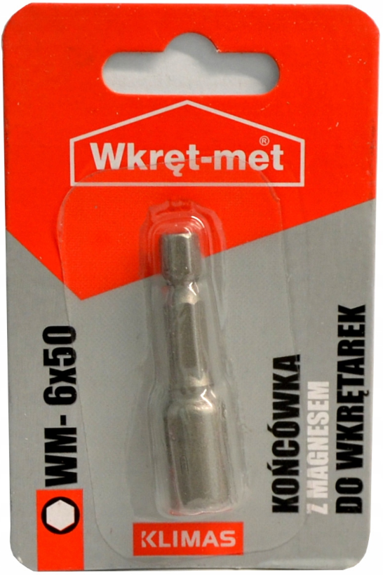 KLIMAS Wkret-met WM Ø6 mm magnetický nástavec pro šrouby se 6 hrannou hlavou