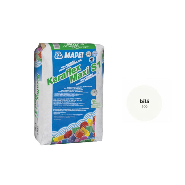 MAPEI Keraflex Maxi S1 cementové lepidlo pro dlažbu a obklad bílá 23 kg