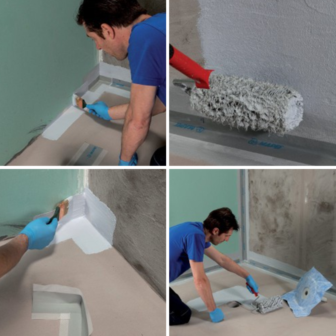 MAPEI Mapegum WPS tekutá jednosložková hydroizolace aplikace