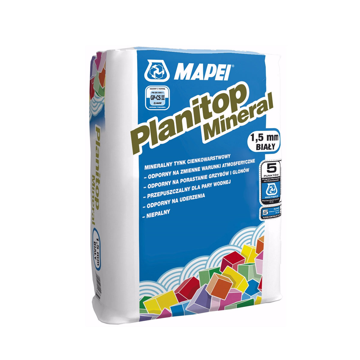 MAPEI Planitop Mineral 1,5 mm minerální tenkovrstvá omítka 25 kg