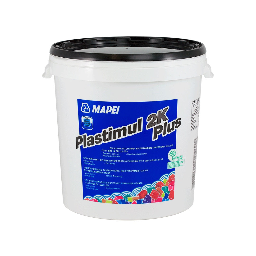 MAPEI Plastimul 2K Plus dvousložková bitumenová izolační emulze na základy a sklepy