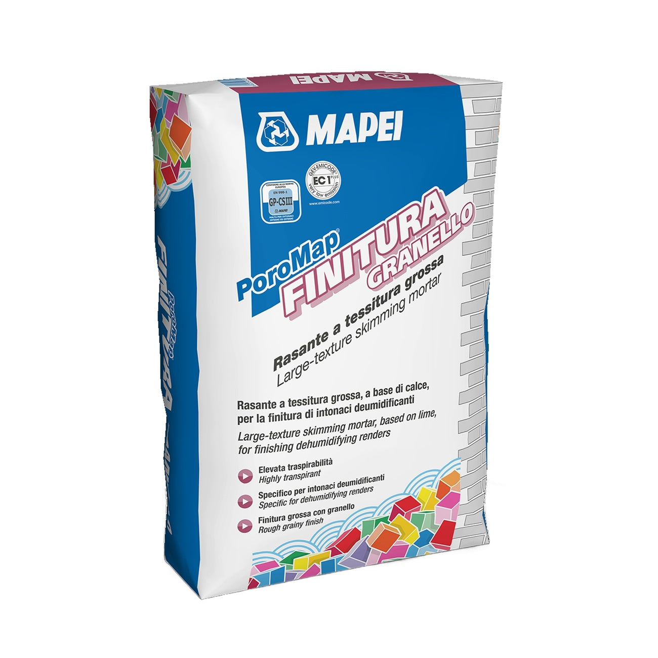 MAPEI Poromap Finitura Granello vyrovnavaci malta pro upravu omitek 25 kg