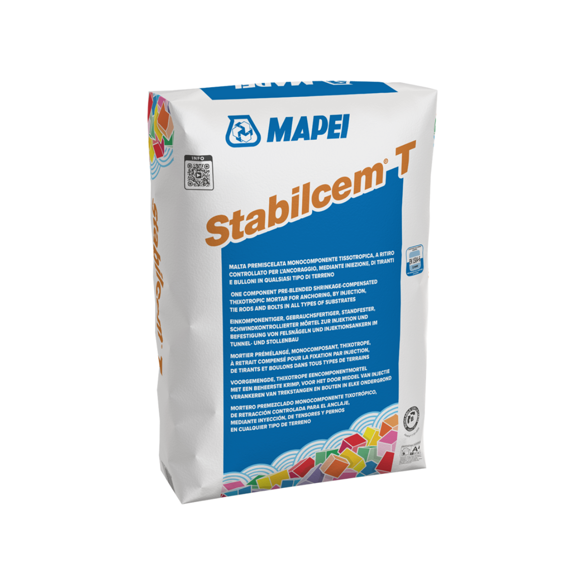 MAPEI Stabilcem T injektážní cementová malta pro kotvení závitových tyčí a táhel 25 kg