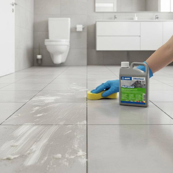 MAPEI UltraCare Keranet čistící prostředek k odstranění zbytků malty aplikace