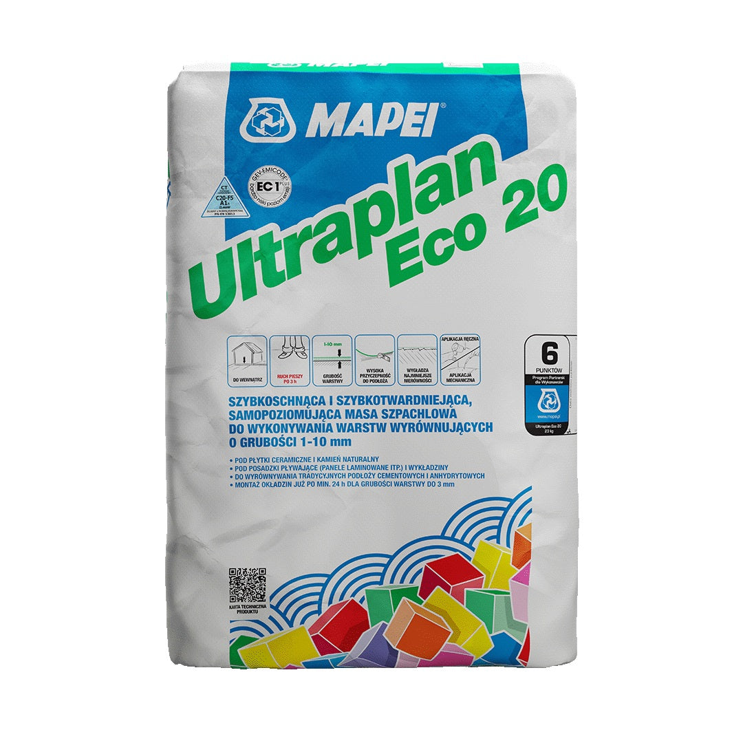MAPEI Ultraplan Eco 20 samonivelační cementová malta pro vyrovnání podlah 23 kg