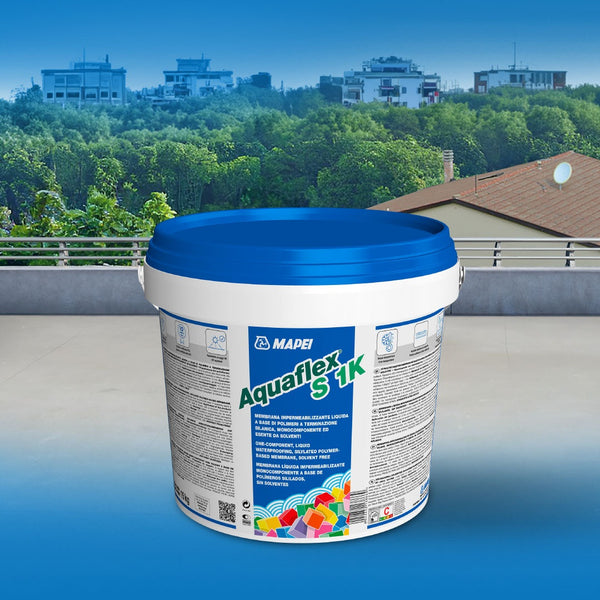 MAPEI Aquaflex S 1K jednosložková hydroizolace pod dlažbu a obklad aplikační obrázek