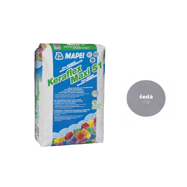 MAPEI Keraflex Maxi S1 cementové lepidlo pro dlažbu a obklad šedá 25 kg