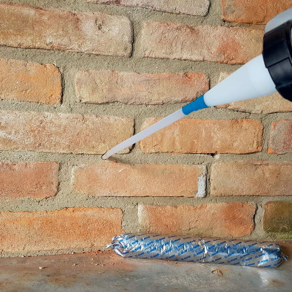 MAPEI Mapestop Cream injektážní krém pro sanaci vzlínající vlhkosti zdiva aplikace