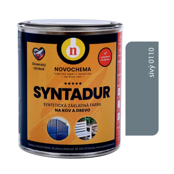 NOVOCHEMA SYNTADUR univerzální základní barva na kov a dřevo - vzorník - 0110 - Šedá