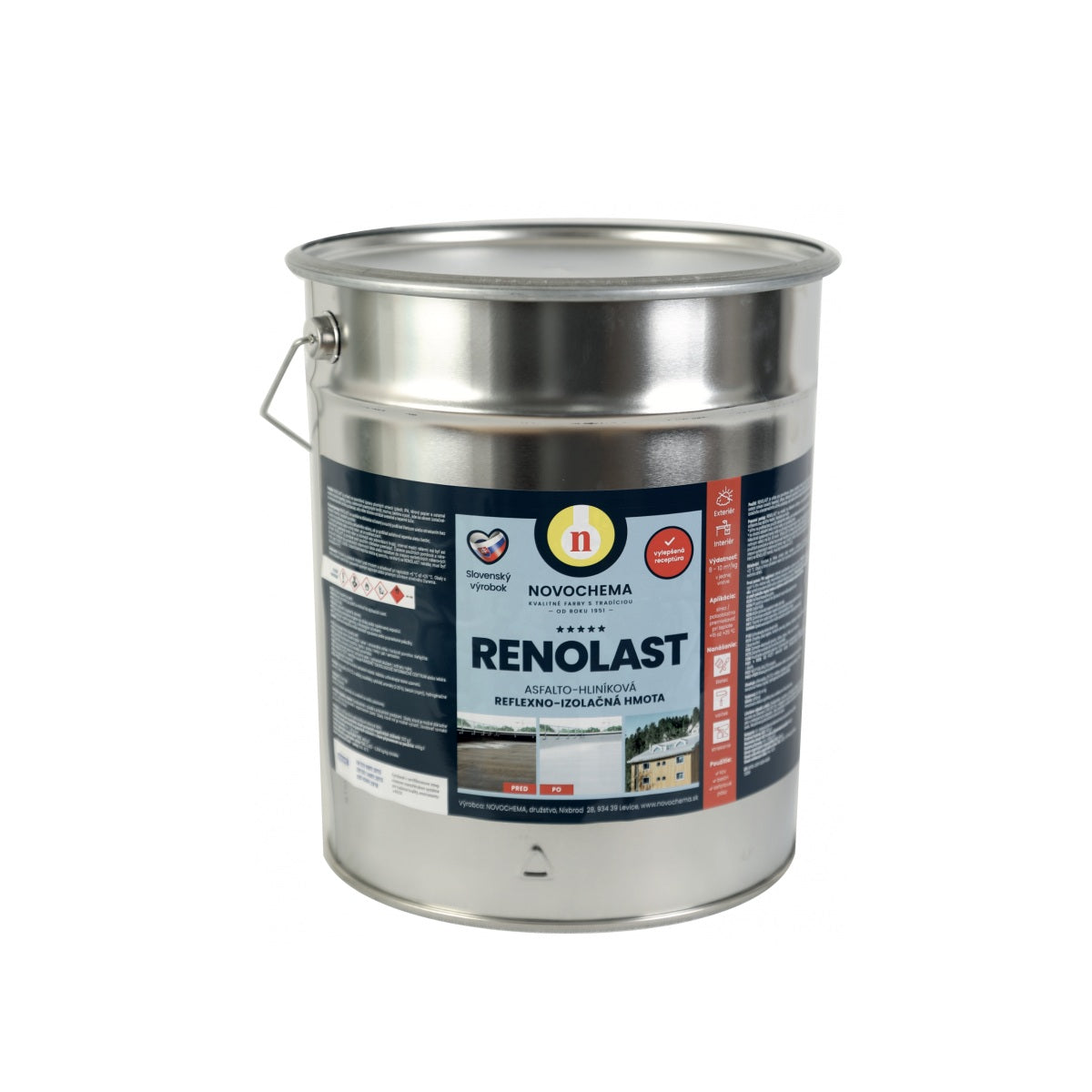 NOVOCHEMA RENOLAST asfaltohliníková reflexně izolační nátěrová hmota