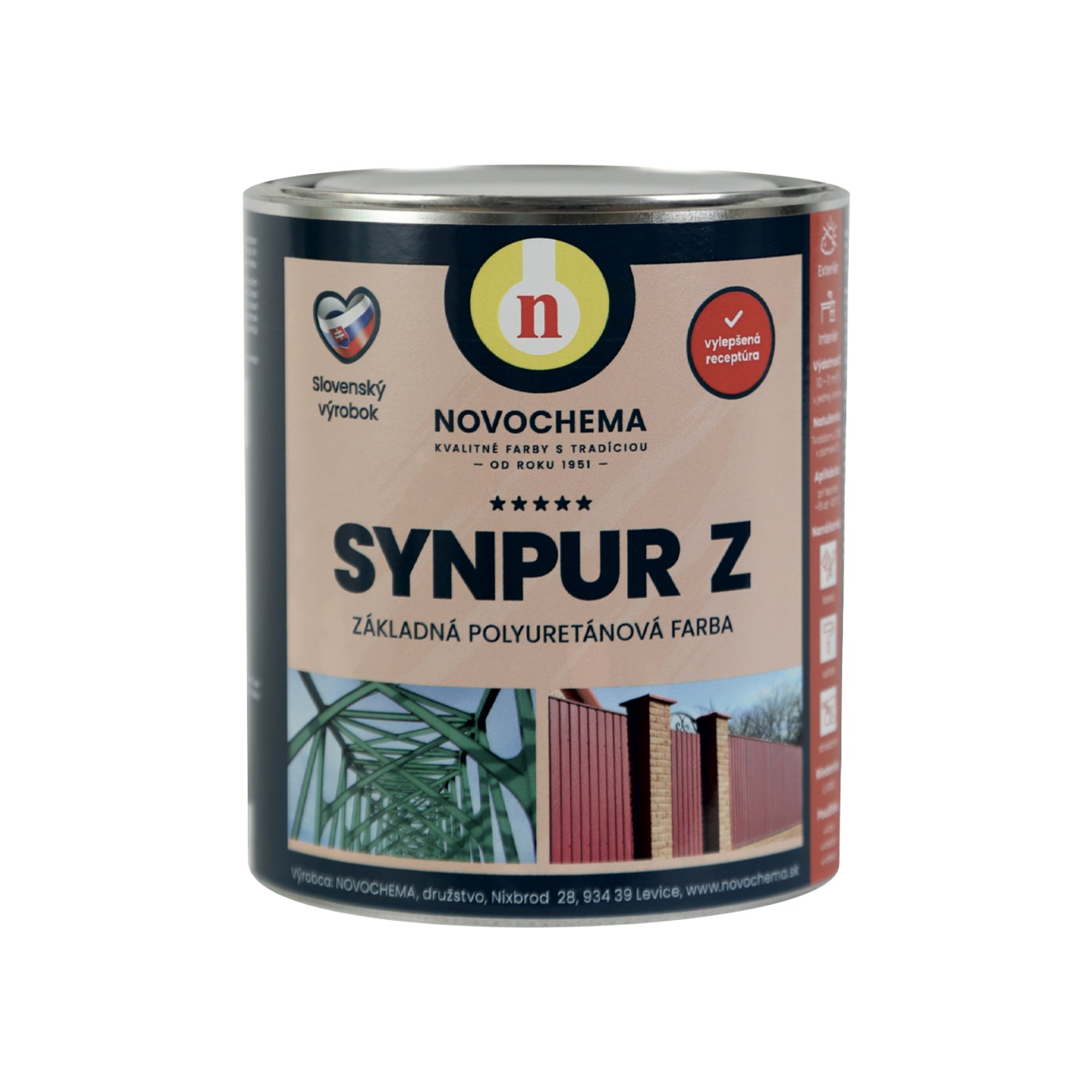 NOVOCHEMA SYNPUR Z polyuretanový dvousložkový základní nátěr 0,95 kg