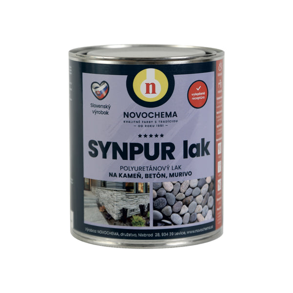 NOVOCHEMA SYNPUR lak polyuretanový dvousložkový lesklý lak na kámen a beton 0,68 kg