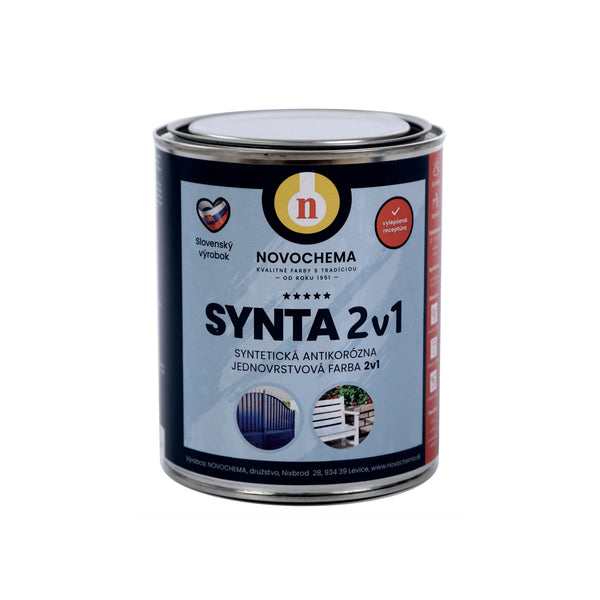 NOVOCHEMA SYNTA 2v1 syntetická antikorozní jednovrstvá barva 2v1 0,75 kg