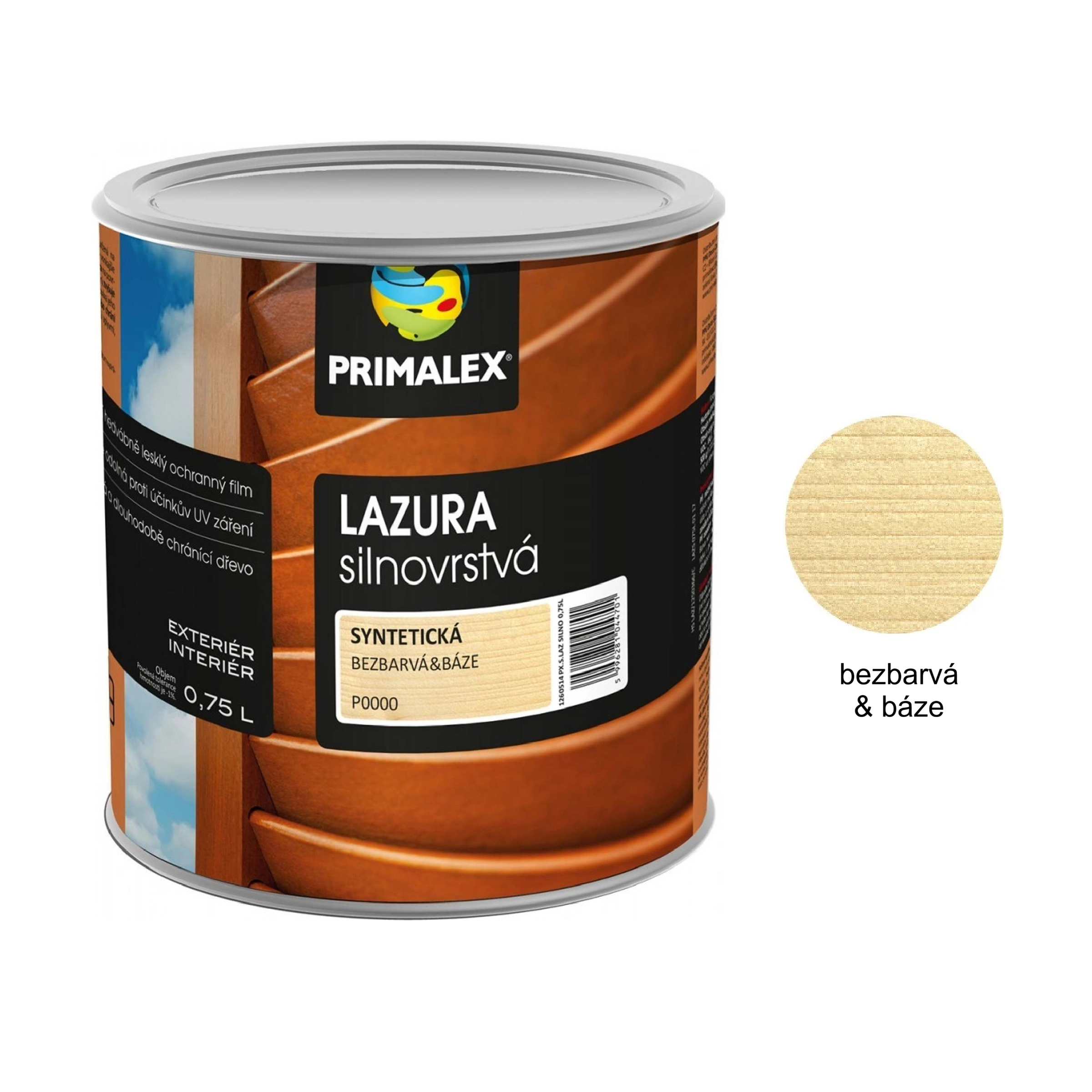 PRIMALEX LAZURA silnovrstvá lazura na dřevo_bezbarvybaze