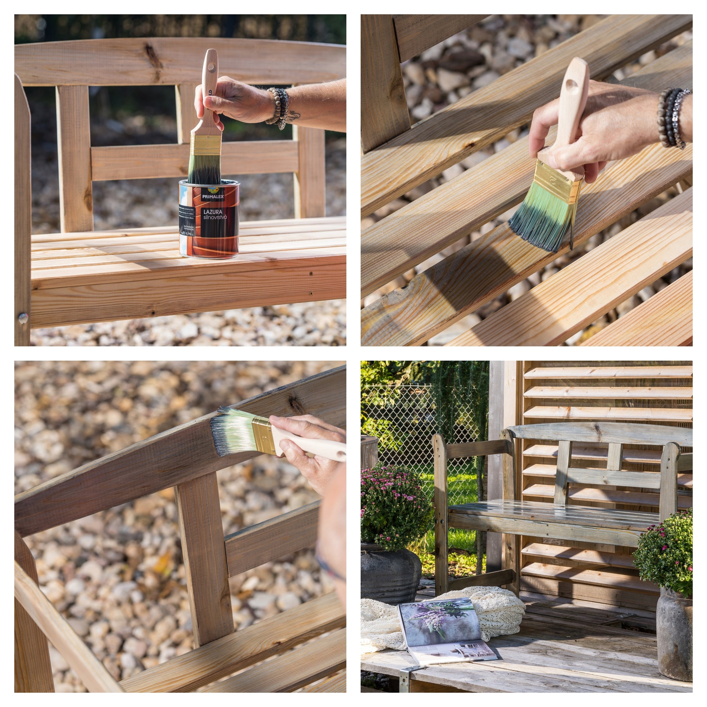 PRIMALEX LAZURA silnovrstvá lazura na dřevo_ukázka2