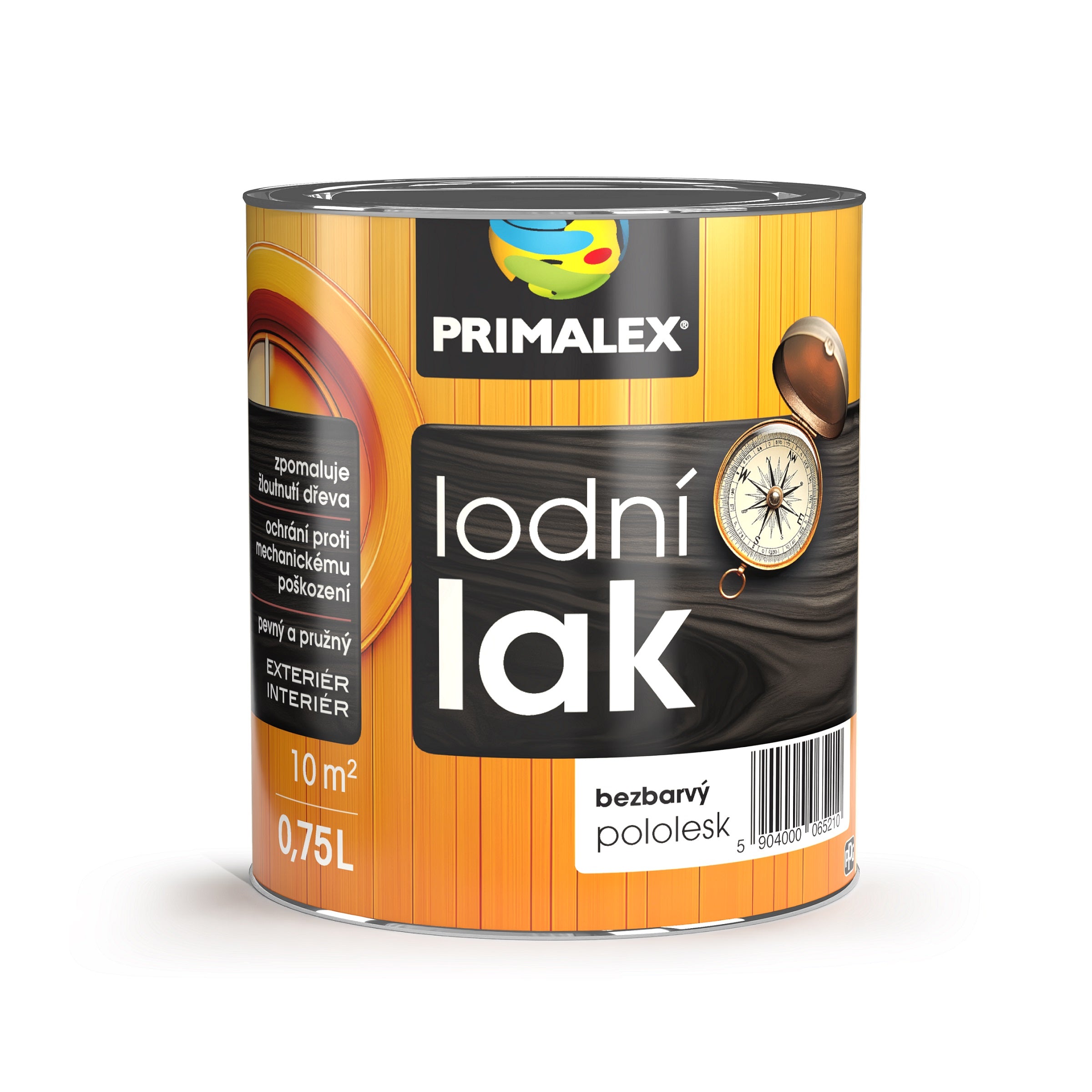 PRIMALEX Lodní LAK na dřevo_pololesk_0,75l