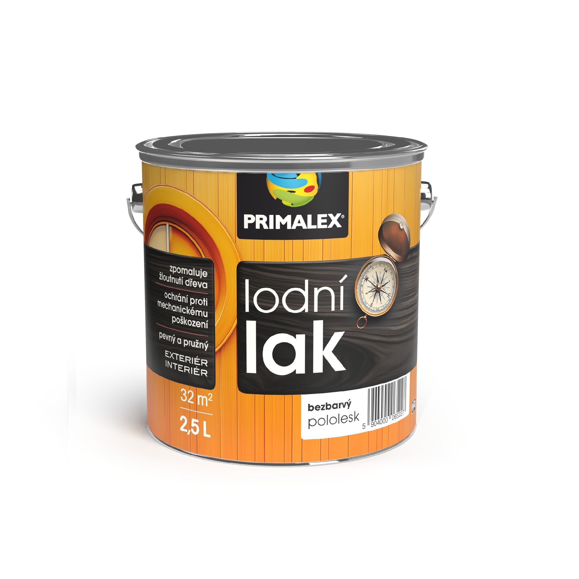 PRIMALEX Lodní LAK na dřevo bezbarvý_pololesk_0,75l