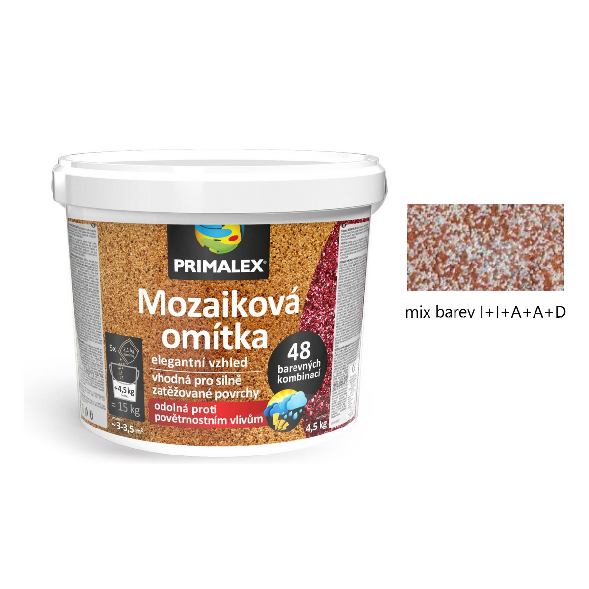 PRIMALEX Mozaiková omítka - mix barev I+I+A+A+D