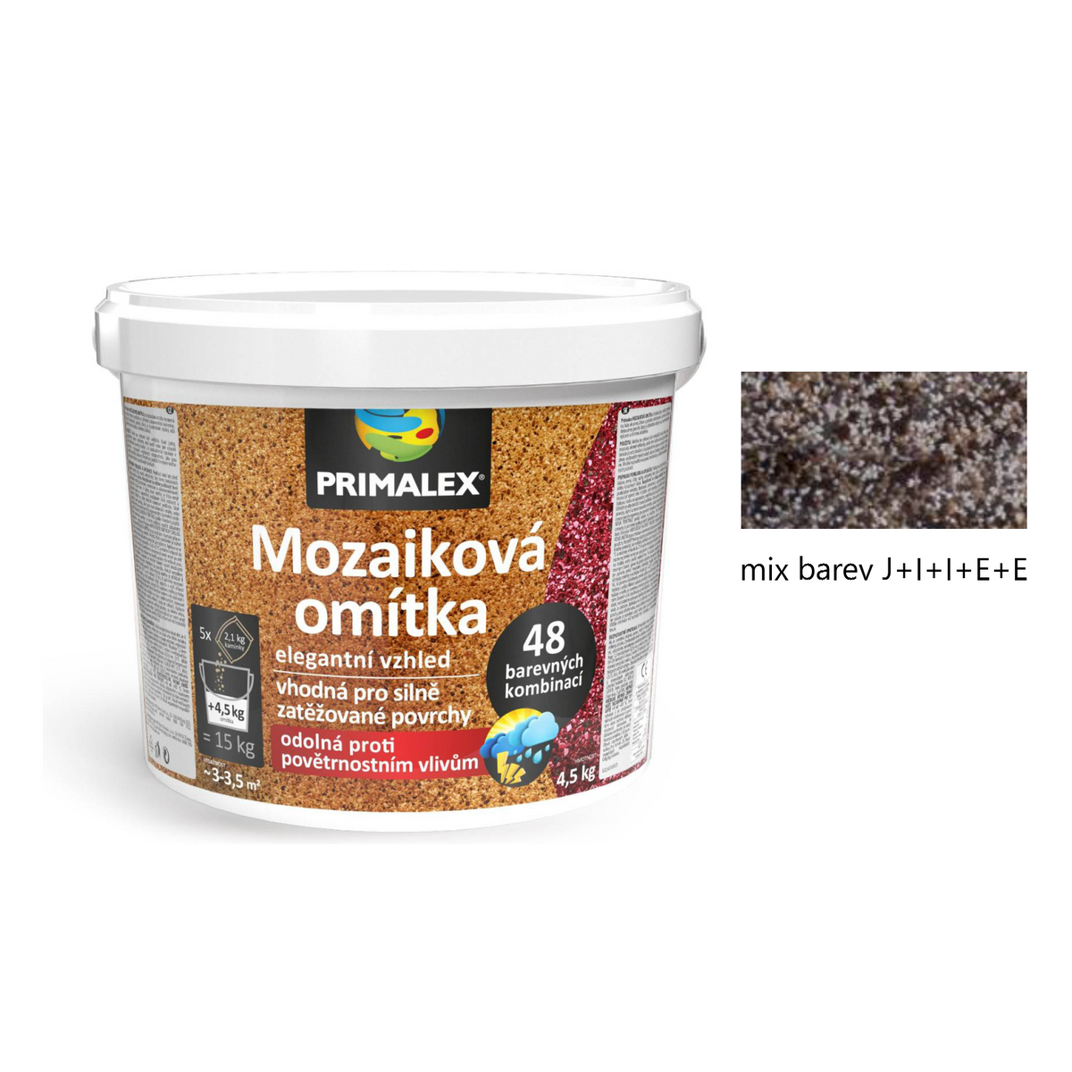 PRIMALEX Mozaiková omítka - mix barev J+I+F+F+E