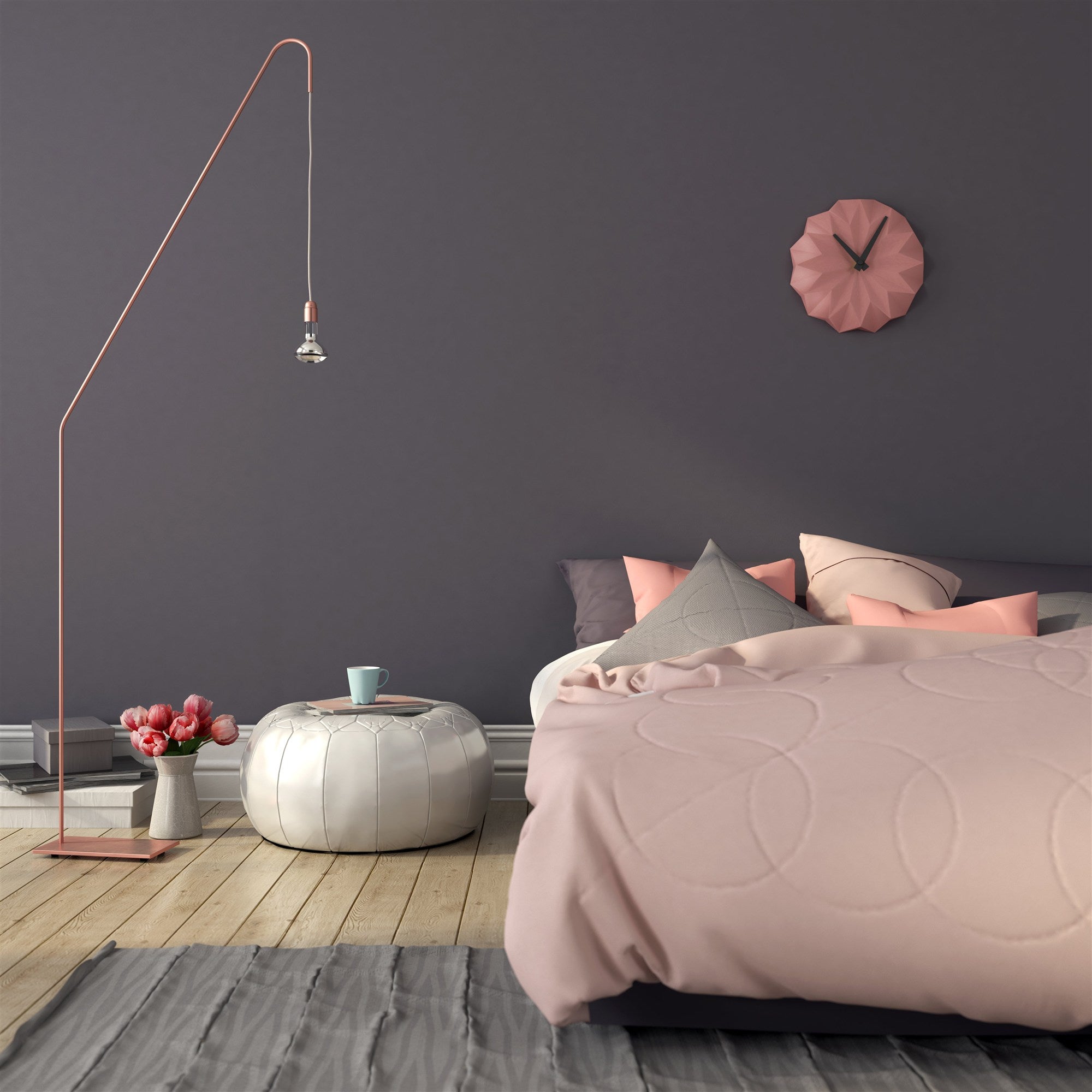 PRIMALEX ceramic – inspirace barvou zdi: levandulový dětský pokoj pro holčičku