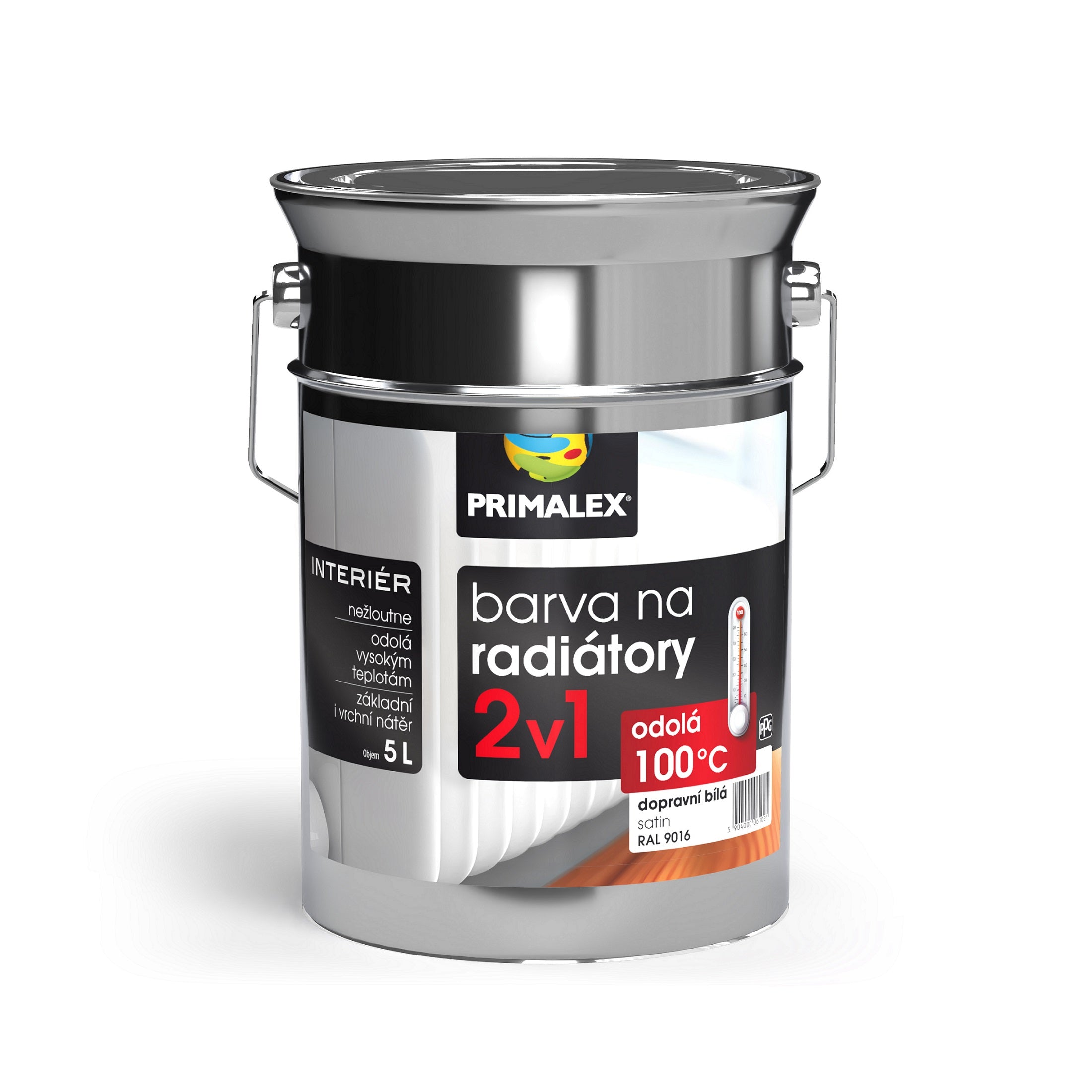 PRIMALEX barva na radiátory bílá 2v1 5 l