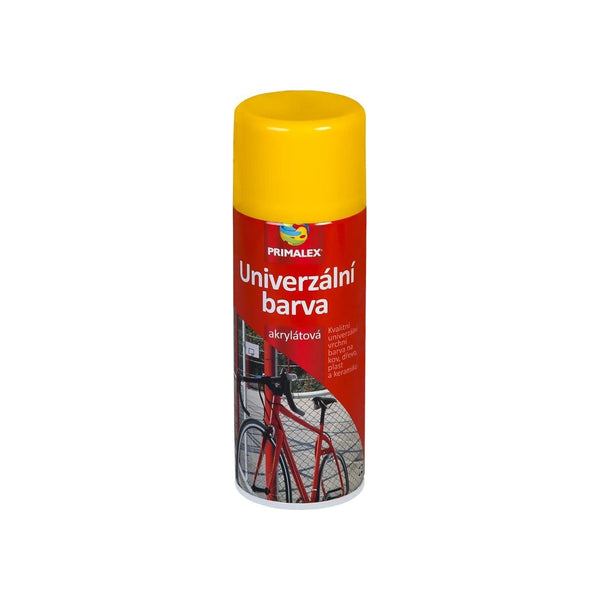 PRIMALEX Univerzální akrylátová barva ve spreji 400ml RAL1023 Zlta dopravna