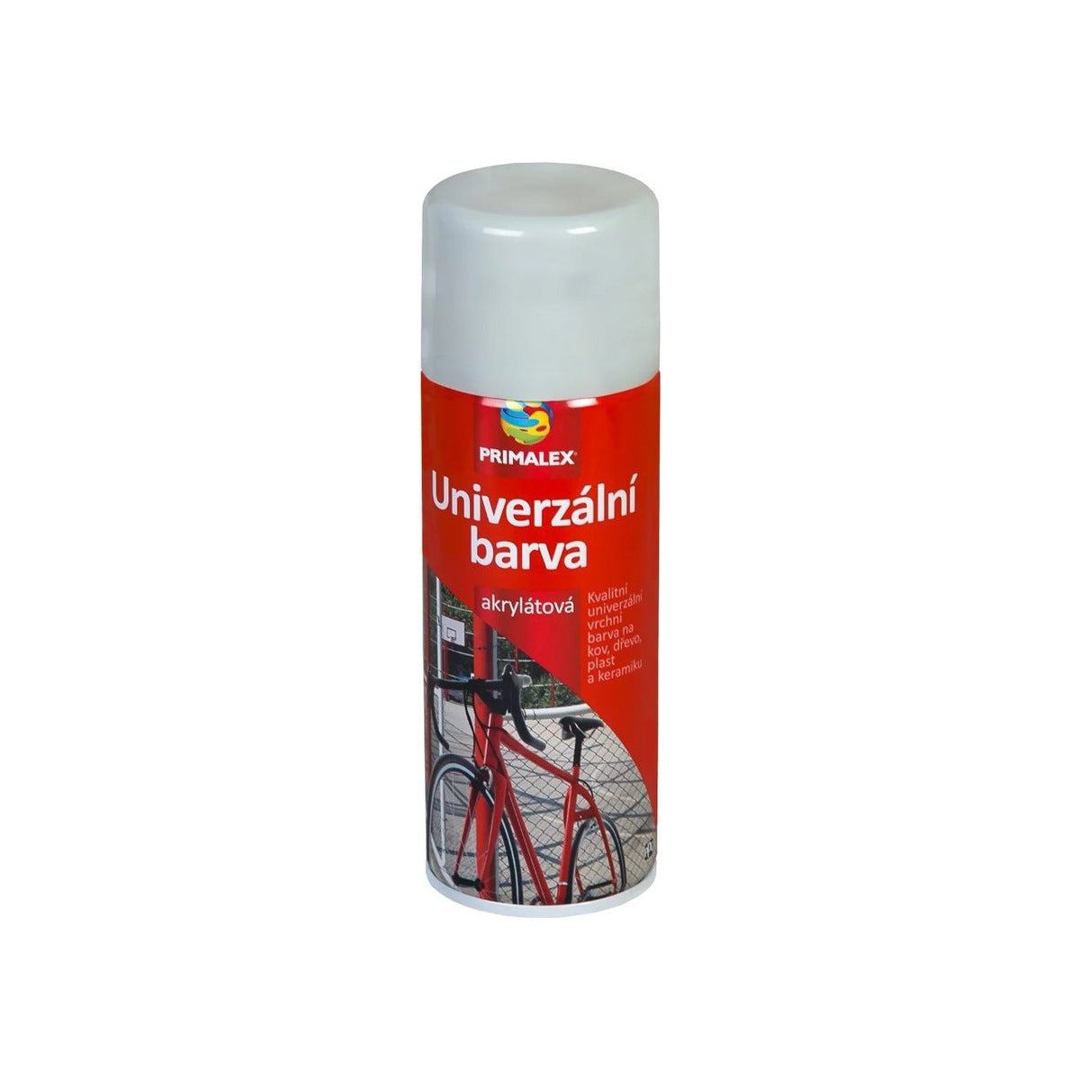 PRIMALEX Univerzální akrylátová barva ve spreji 400ml RAL7035 Siva svetla