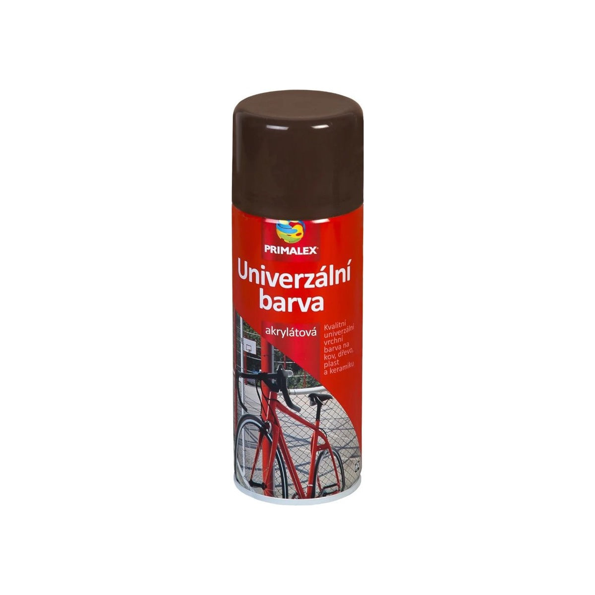 PRIMALEX Univerzální akrylátová barva ve spreji 400ml RAL8011 Hneda orieskova