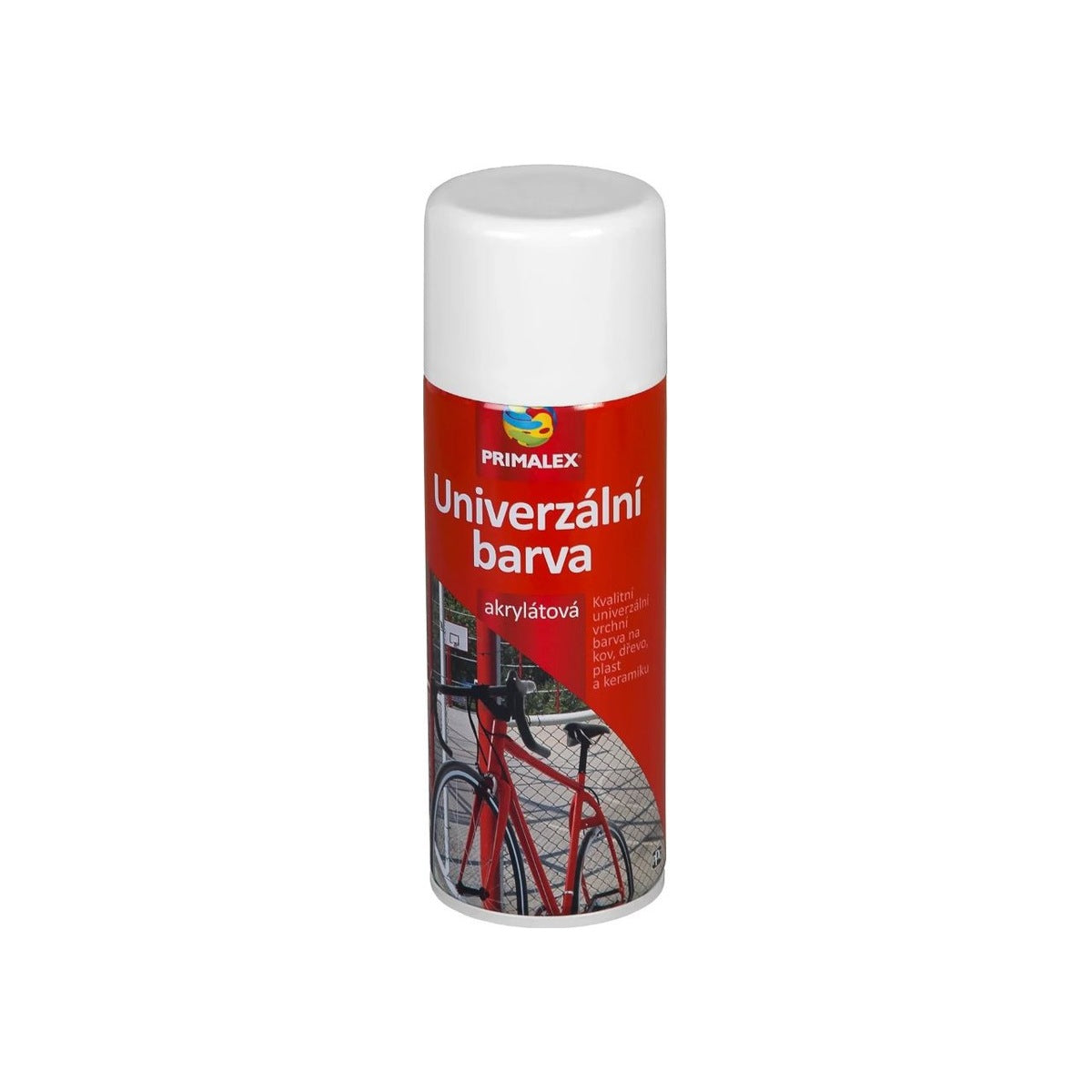 PRIMALEX Univerzální akrylátová barva ve spreji 400ml RAL9003L Signalna biela lesk